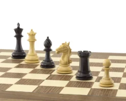 The Columbus Ebony And Walnut Chess Set -Board Games - Chess And Cards Shop RCPB366 06