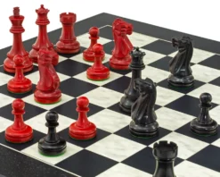 The Red And Black Broadbase Chess Set 11 The Red And Black Broadbase Chess Set -Board Games - Chess And Cards Shop RCPB370 04