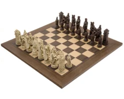 The Berkeley Chess Roman Russet And Walnut Chess Set
