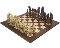 The Berkeley Chess Reynard The Fox Russet And Palisander Grand Chess Set