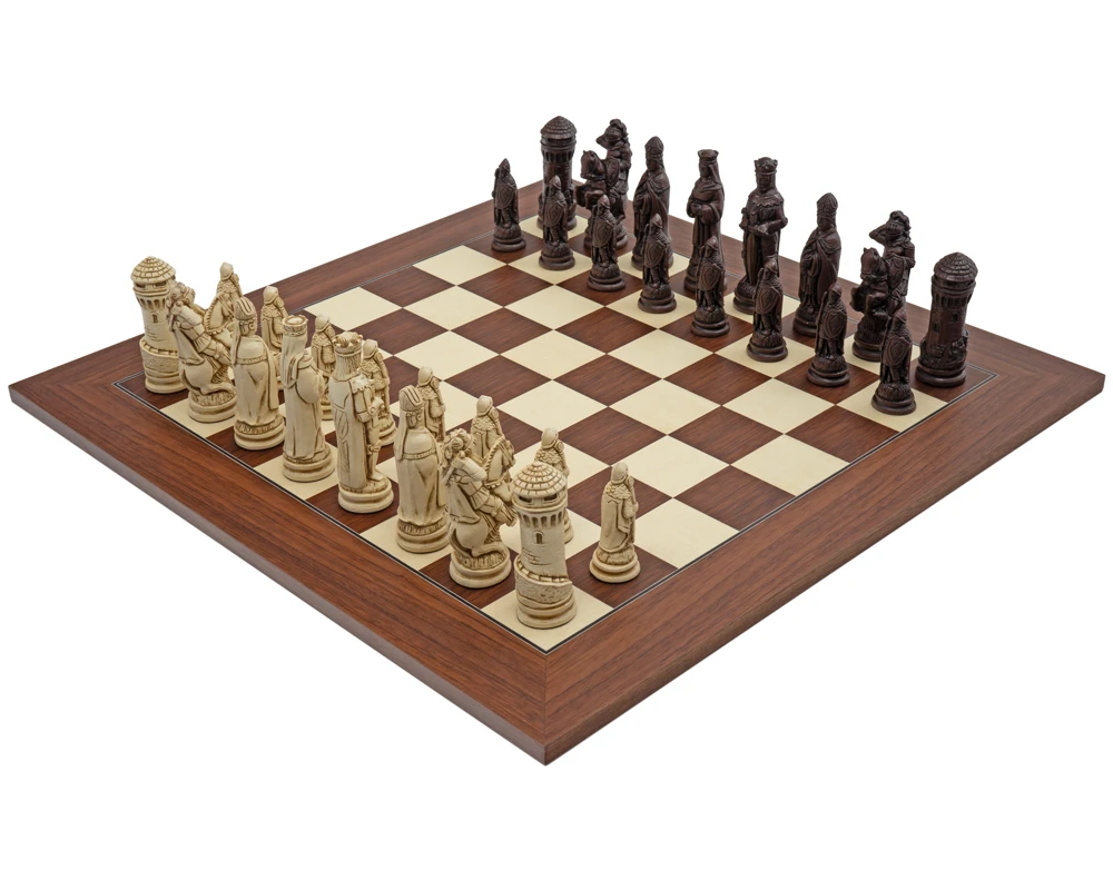 The Berkeley Chess Camelot Russet Palisander Grand Chess Set 1 The Berkeley Chess Camelot Russet Palisander Grand Chess Set