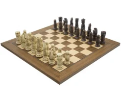 The Berkeley Chess Victorian Russet And Walnut Chess Set
