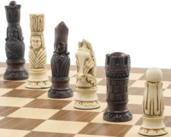 The Berkeley Chess Victorian Russet And Walnut Chess Set -Board Games - Chess And Cards Shop RCPB382b 04