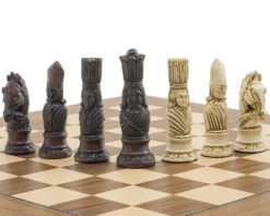 The Berkeley Chess Victorian Russet And Walnut Chess Set -Board Games - Chess And Cards Shop RCPB382b 05