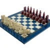 The Berkeley Chess Scottish Cardinal Blue Chess Set