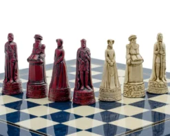 The Berkeley Chess Scottish Cardinal Blue Chess Set -Board Games - Chess And Cards Shop RCPB388 5