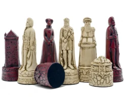 The Berkeley Chess Scottish Cardinal Blue Chess Set -Board Games - Chess And Cards Shop RCPB388 6