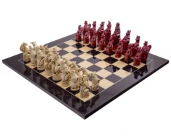 The Berkeley Chess Royal Beasts Black Cardinal Grand Chess Set