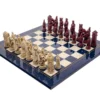 The Berkeley Chess Roman Blue Cardinal Chess Set