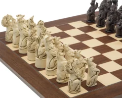 The Berkeley Chess Royal Beasts Russet And Palisander Grand Chess Set -Board Games - Chess And Cards Shop RCPB396b 02