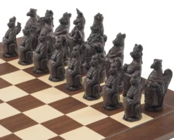 The Berkeley Chess Royal Beasts Russet And Palisander Grand Chess Set -Board Games - Chess And Cards Shop RCPB396b 03