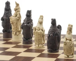 The Berkeley Chess Royal Beasts Russet And Palisander Grand Chess Set -Board Games - Chess And Cards Shop RCPB396b 04