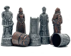 The Berkeley Chess English Grey Metal Chess Set -Board Games - Chess And Cards Shop RCPB398 6