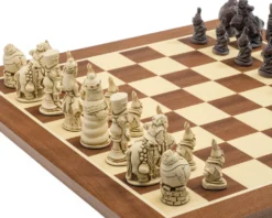 The Berkeley Chess Alice In Wonderland Russet & Mahogany Chess Set -Board Games - Chess And Cards Shop RCPB403b 03