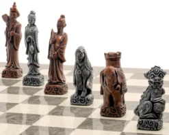 The Berkeley Chess Mandarin Grey Metal Chess Set -Board Games - Chess And Cards Shop RCPB407 5