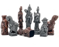 The Berkeley Chess Mandarin Grey Metal Chess Set -Board Games - Chess And Cards Shop RCPB407 6