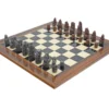 The Berkeley Chess Medieval Metal & Palisander Chess Set