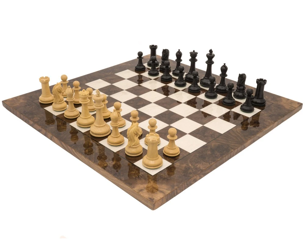 The Monarch Ebony And Walnut Grand Luxury Chess Set 1 The Monarch Ebony And Walnut Grand Luxury Chess Set