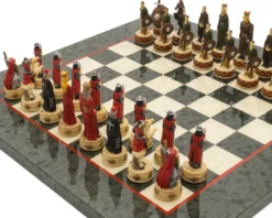 The England Vs Scotland Hand Painted Themed Luxury Olive Chess Set By Italfama 10 The England Vs Scotland Hand Painted Themed Luxury Olive Chess Set By Italfama -Board Games - Chess And Cards Shop RCPB428 03