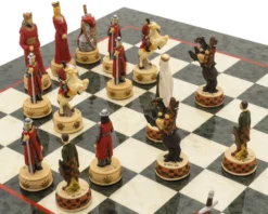 The England Vs Scotland Hand Painted Themed Luxury Olive Chess Set By Italfama 11 The England Vs Scotland Hand Painted Themed Luxury Olive Chess Set By Italfama -Board Games - Chess And Cards Shop RCPB428 04