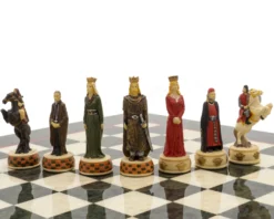 The England Vs Scotland Hand Painted Themed Luxury Olive Chess Set By Italfama 12 The England Vs Scotland Hand Painted Themed Luxury Olive Chess Set By Italfama -Board Games - Chess And Cards Shop RCPB428 05