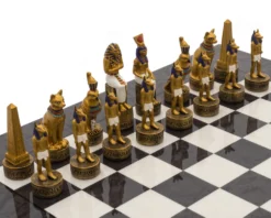 The Ancient Egypt Hand Painted Themed Luxury Charcoal Chess Set By Italfama 9 The Ancient Egypt Hand Painted Themed Luxury Charcoal Chess Set By Italfama -Board Games - Chess And Cards Shop RCPB429 02
