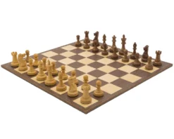 The Executive Staunton Sheesham And Walnut Folding Chess Set