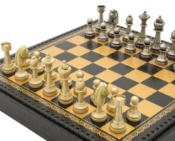 The Turin Nero Italian Chess Set Incorporating A Backgammon Board, Draughts And Dice 10 The Turin Nero Italian Chess Set Incorporating A Backgammon Board, Draughts And Dice -Board Games - Chess And Cards Shop RCPB442 02
