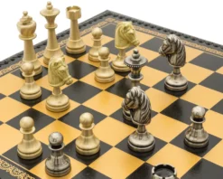 The Turin Nero Italian Chess Set Incorporating A Backgammon Board, Draughts And Dice 12 The Turin Nero Italian Chess Set Incorporating A Backgammon Board, Draughts And Dice -Board Games - Chess And Cards Shop RCPB442 04