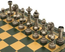 The Turin Verde Italian Chess Set Incorporating Backgammon Board, Dice And Draughts 14 The Turin Verde Italian Chess Set Incorporating Backgammon Board, Dice And Draughts -Board Games - Chess And Cards Shop RCPB443 02