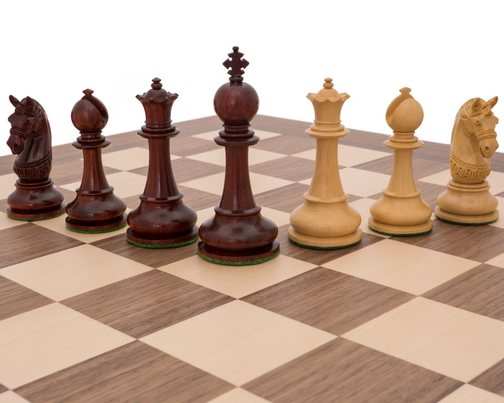 La Valletta Walnut And Redwood Luxury Chess Set 6 La Valletta Walnut And Redwood Luxury Chess Set - Image 6