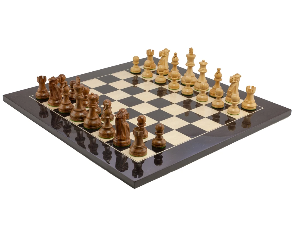 American Staunton Sheesham And Black Chess Set 2 American Staunton Sheesham And Black Chess Set - Image 2