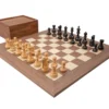 The Levisham Black And Walnut Chess Set