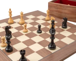 The Levisham Black And Walnut Chess Set -Board Games - Chess And Cards Shop RCPB457 02