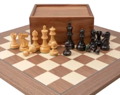 The Levisham Black And Walnut Chess Set -Board Games - Chess And Cards Shop RCPB457 03