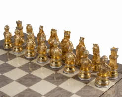 The Medieval And Ash Burl Luxury Chess Set -Board Games - Chess And Cards Shop RCPB464 02