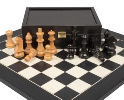 The Down Head Knight And Black Deluxe Chess Set With Case -Board Games - Chess And Cards Shop RCPB466 03
