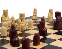 The Isle Of Lewis Black And Red Chess Set -Board Games - Chess And Cards Shop RCPB472 04