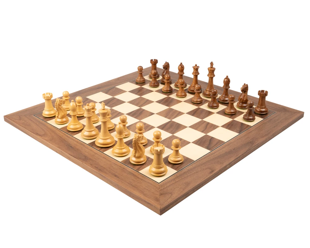 The Oxford Acacia And Walnut Chess Set 1 The Oxford Acacia And Walnut Chess Set