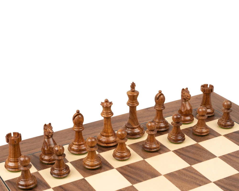 The Oxford Acacia And Walnut Chess Set 2 The Oxford Acacia And Walnut Chess Set - Image 2