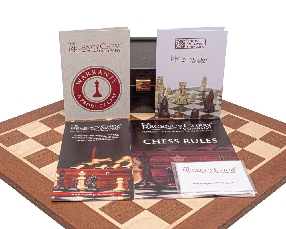 The Regency Isle Of Lewis And Mahogany Chess Set Mid Sized 8 The Regency Isle Of Lewis And Mahogany Chess Set Mid Sized - Image 8