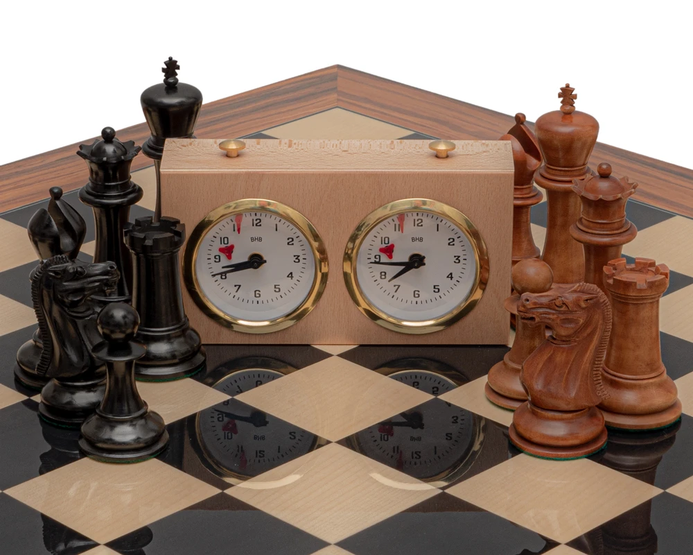 The 1849 Reproduction Staunton Ebony, Antiqued And Palisander Luxury Chess Set 7 The 1849 Reproduction Staunton Ebony, Antiqued And Palisander Luxury Chess Set - Image 7