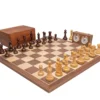 Rosewood And Walnut Deluxe Staunton Chess Set