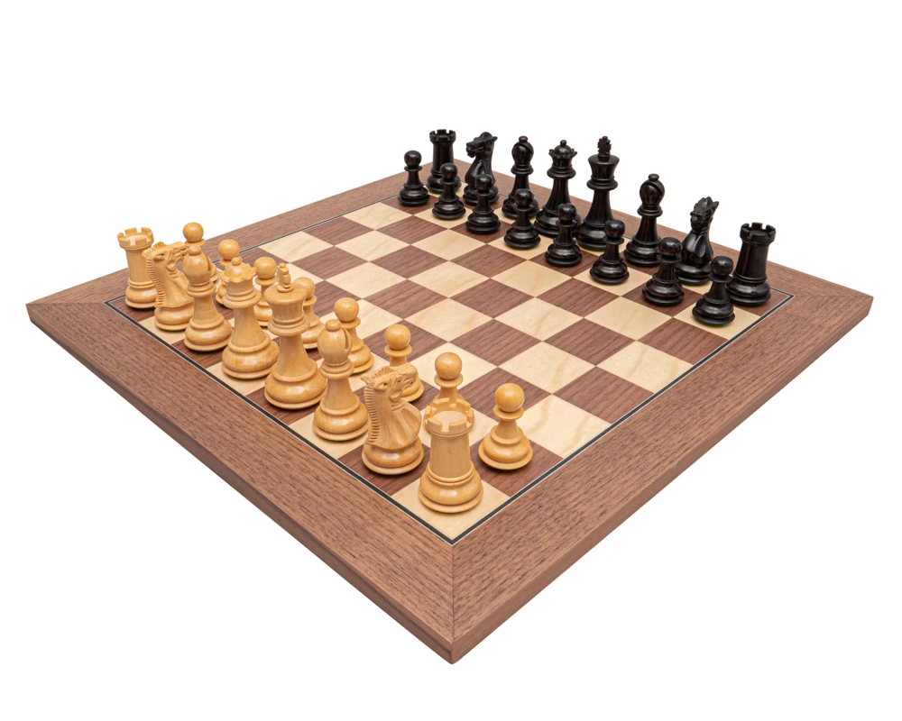 The Old English Black And Walnut Chess Set 1 The Old English Black And Walnut Chess Set
