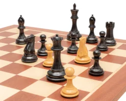 The Abingdon Black And Mahogany Chess Set -Board Games - Chess And Cards Shop RCPB499 03