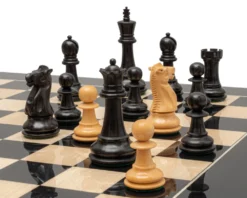 The 1972 Reproduction Ebony Luxury Chess Set -Board Games - Chess And Cards Shop RCPB500 03