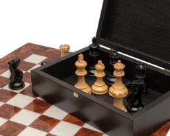 The Highgrove Briarwood And Black Luxury Chess Set -Board Games - Chess And Cards Shop RCPB501 04