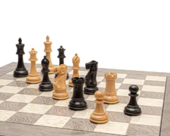 The Victoria Black And Grey Ash Burl Classic Chess Set 12 The Victoria Black And Grey Ash Burl Classic Chess Set -Board Games - Chess And Cards Shop RCPB503 05