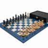 The Windsor Ebony And Blue Luxury Chess Set
