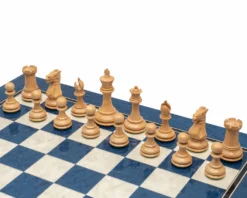 The Windsor Ebony And Blue Luxury Chess Set 9 The Windsor Ebony And Blue Luxury Chess Set -Board Games - Chess And Cards Shop RCPB508 02